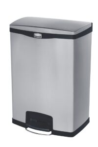COLLECTEUR SLIM JIM PEDALE EN METAL | 90L | NOIR