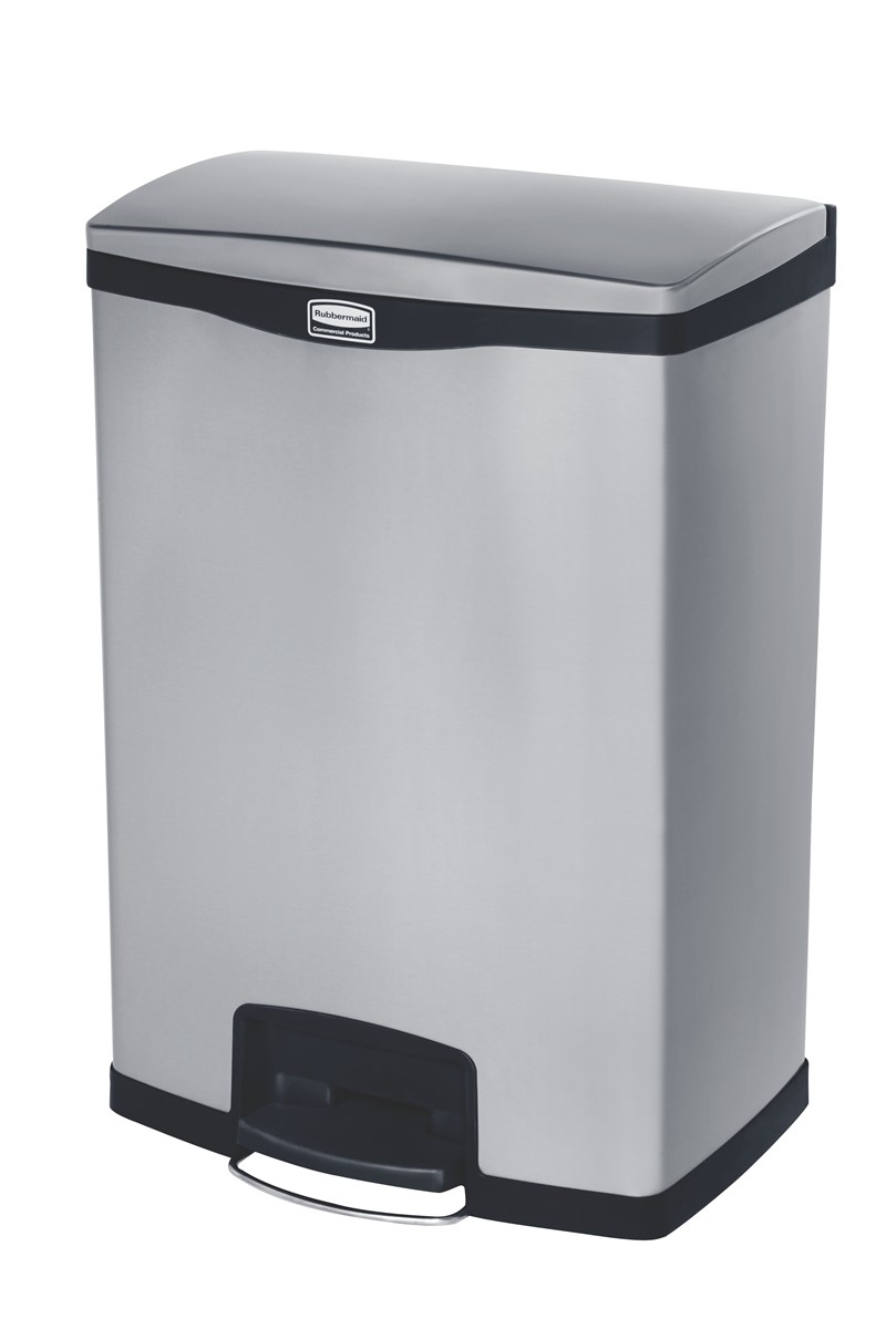 COLLECTEUR SLIM JIM PEDALE EN METAL | 90L | NOIR