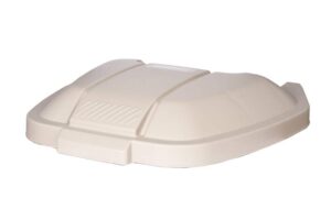 COUVERCLE POUR CONTENEUR CARRE A ROUES | BEIGE