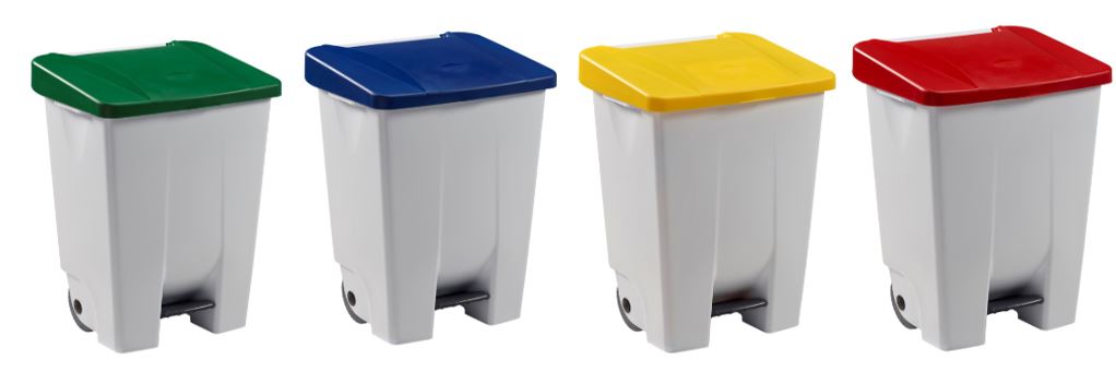 POUBELLE MOBILE A PEDALE MOBILY 80 L