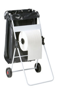 DEROULEUR BOBINE PAPIER PIED + SUPPORT SAC BOBINO