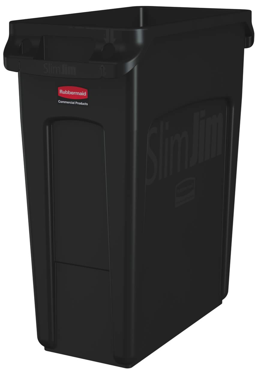 COLLECTEUR SLIM JIM + COND. AERATION | NOIR | 60L