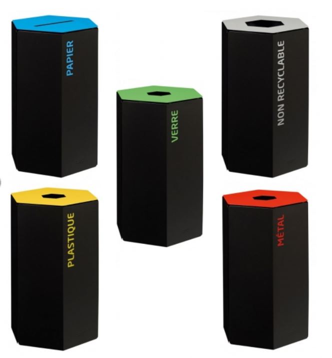 POUBELLE HEXATRI SANS SERRURE 50 L