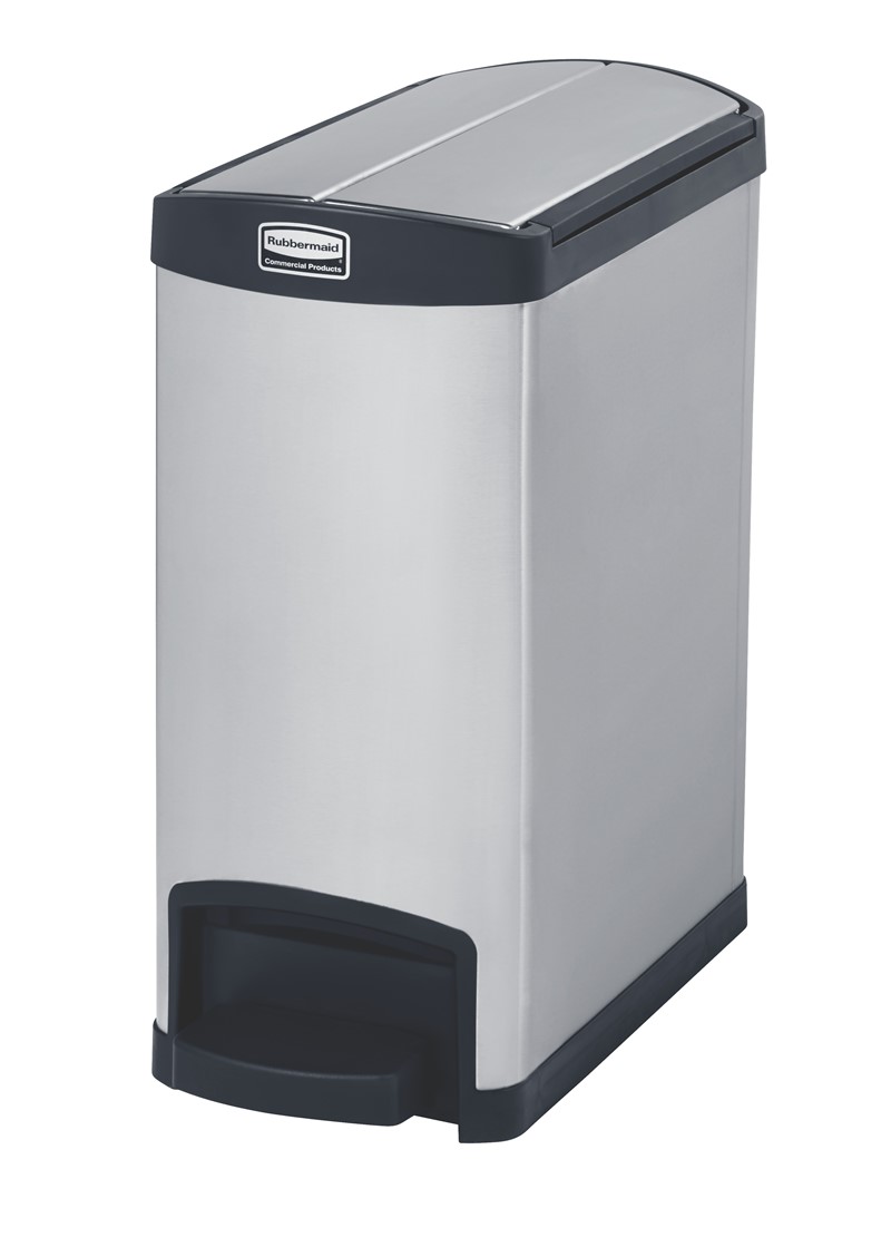 COLLECTEUR SLIM JIM PEDALE EN METAL | 30L | NOIR