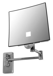 MIROIR ECLIPS CARRE LUMINIEUX BRAS TUBULAIRE