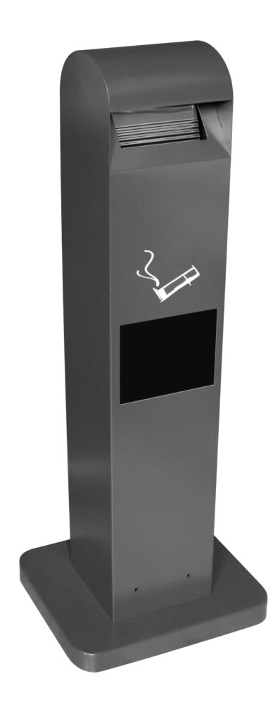 CENDRIER 2L TOTEM + POUBELLE 8L NOIR