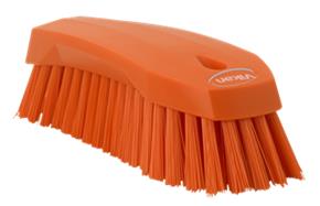 BROSSE A MAIN | L | 200 MM | FIBRES DURES | ORANGE