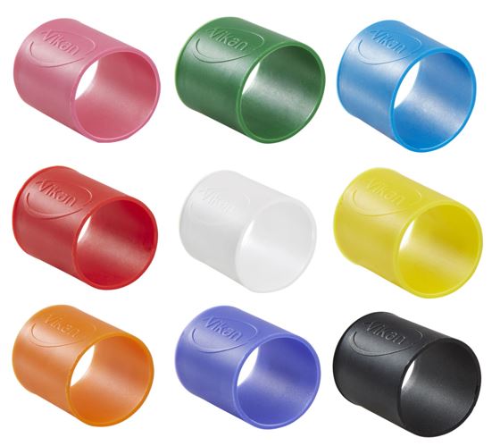 Collier coloré en caoutchouc x 5, 26 mm,
