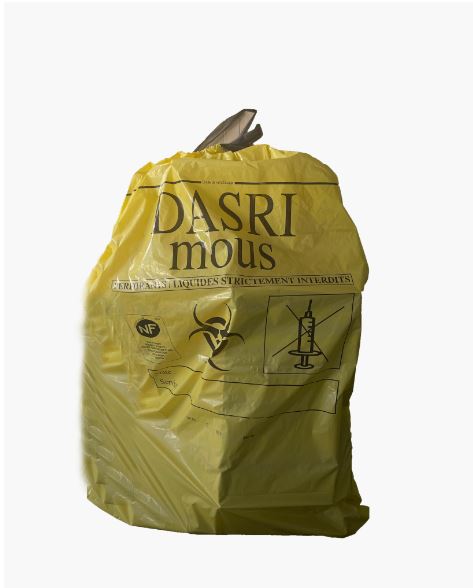 SAC POUBELLE | DASRI BD NORME NFX | 20L | 18µ