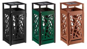 POUBELLE CYBEL ANTI NUISIBLE AVEC CENDRIER | 110L