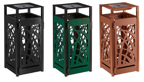 POUBELLE CYBEL ANTI NUISIBLE AVEC CENDRIER | 110L