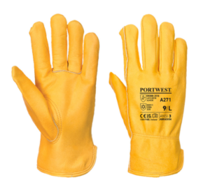 GANTS EN CUIR MATELASSE | DRIVER | BRONZE
