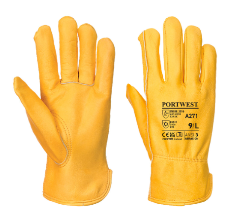 GANTS EN CUIR MATELASSE | DRIVER | BRONZE