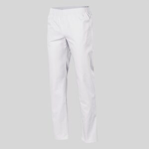 PANTALON MÉDICAL TAILLE ÉLASTIQUE | BLANC