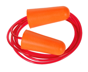 BOUCHONS ANTI-BRUIT MOUSSE PU CORDON | ORANGE