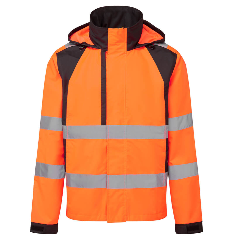 VESTE DE PLUIE | WX2 ECO HI-VIS | ORANGE-NOIR