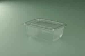 BARQUETTE CHARNIERE AVEC COUV. | 1000ML RECTANGLE