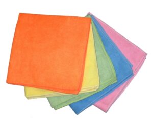 CHIFFONETTE MICROFIBRE SANITAIRE ROSE 32x30CM