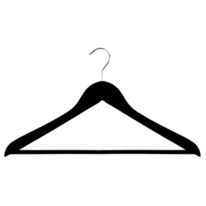 CINTRE STANDARD | BOIS NOIR | 44.5x1.2x23CM