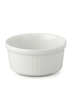RAMEQUIN EN PORCELAINE BLANCHE