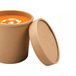 COUVERCLE POT A SOUPE CARTON BRUN PAR 25