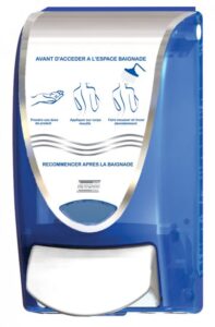 DISTRIBUTEUR SAVON PROLINE BLEU PISCINE DEB