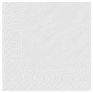 SERVIETTES OUATE 2 PLIS BLANC 29x29-PLIAGE DECALE