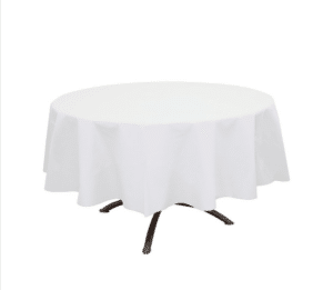 NAPPE RONDE BLANCHE 240cm PAR 12