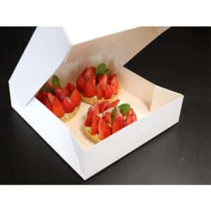 BOITE PATISSIERE EN CARTON 31x31x5