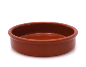 CASSOLETTE EN TERRE CUITE REFRACTAIRE VERNIE 19 CL