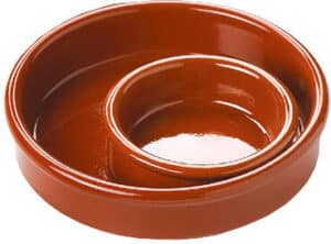 CASSOLETTE EN TERRE CUITE REFRACTAIRE VERNIE 5 CL