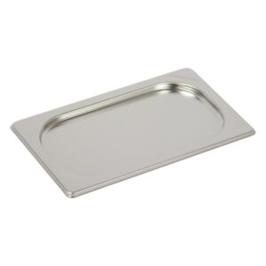 COUVERCLE SANS POIGNEE INOX BAC GN 1/4