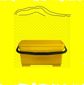 SEAU RECTANGLE 22 POUR MOUILLEUR OU APPLICATEUR
