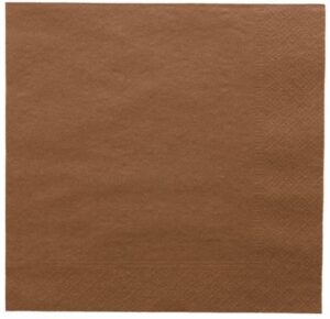 SERVIETTE 2 PLIS CHOCOLAT 30x40cm