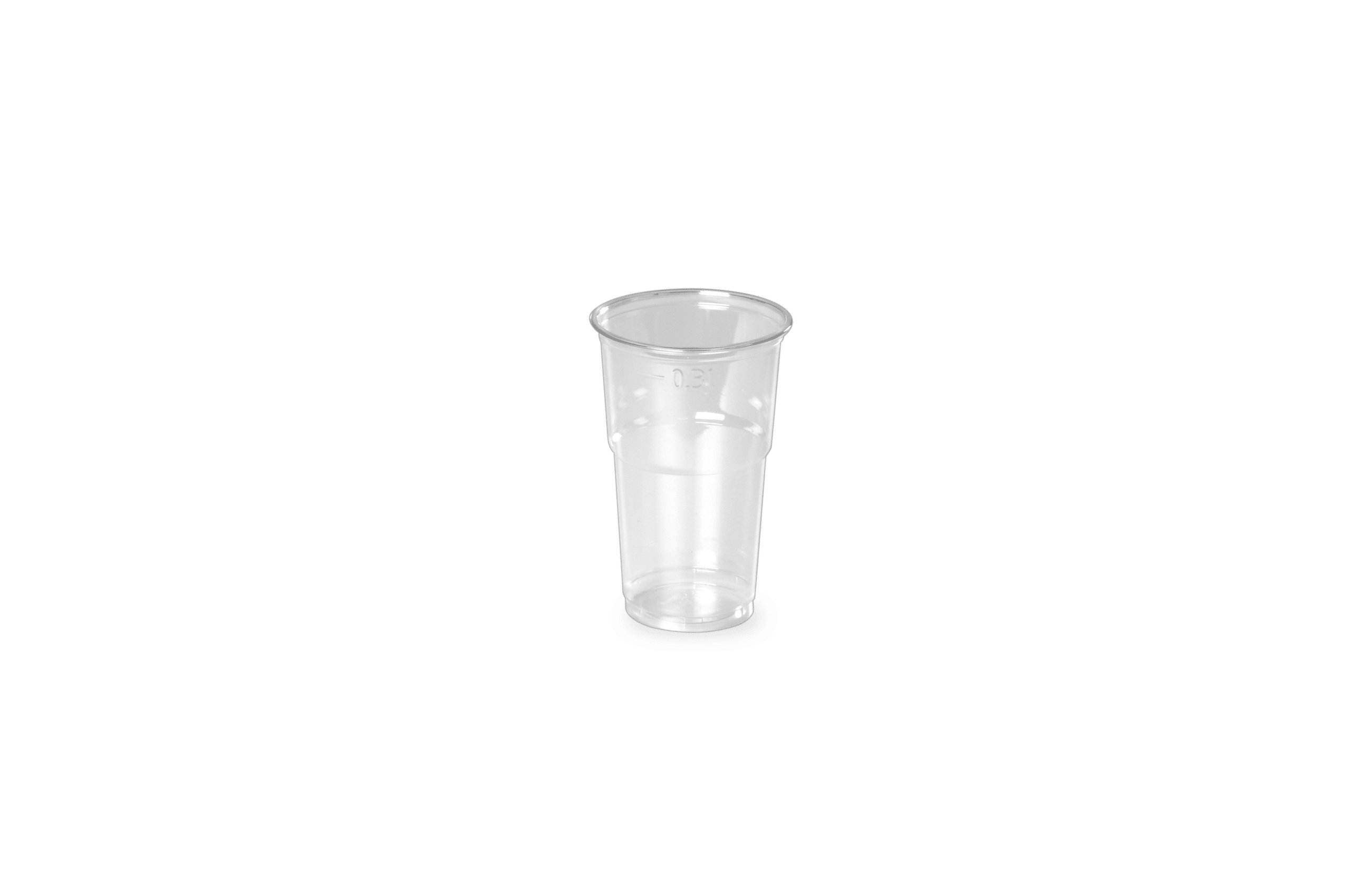 GOBELET PLASTIQUE PET | TRANSPARENT | ø78MM 35CL