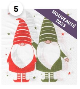SERVIETTES OUATE LUTINS | 33x33CM
