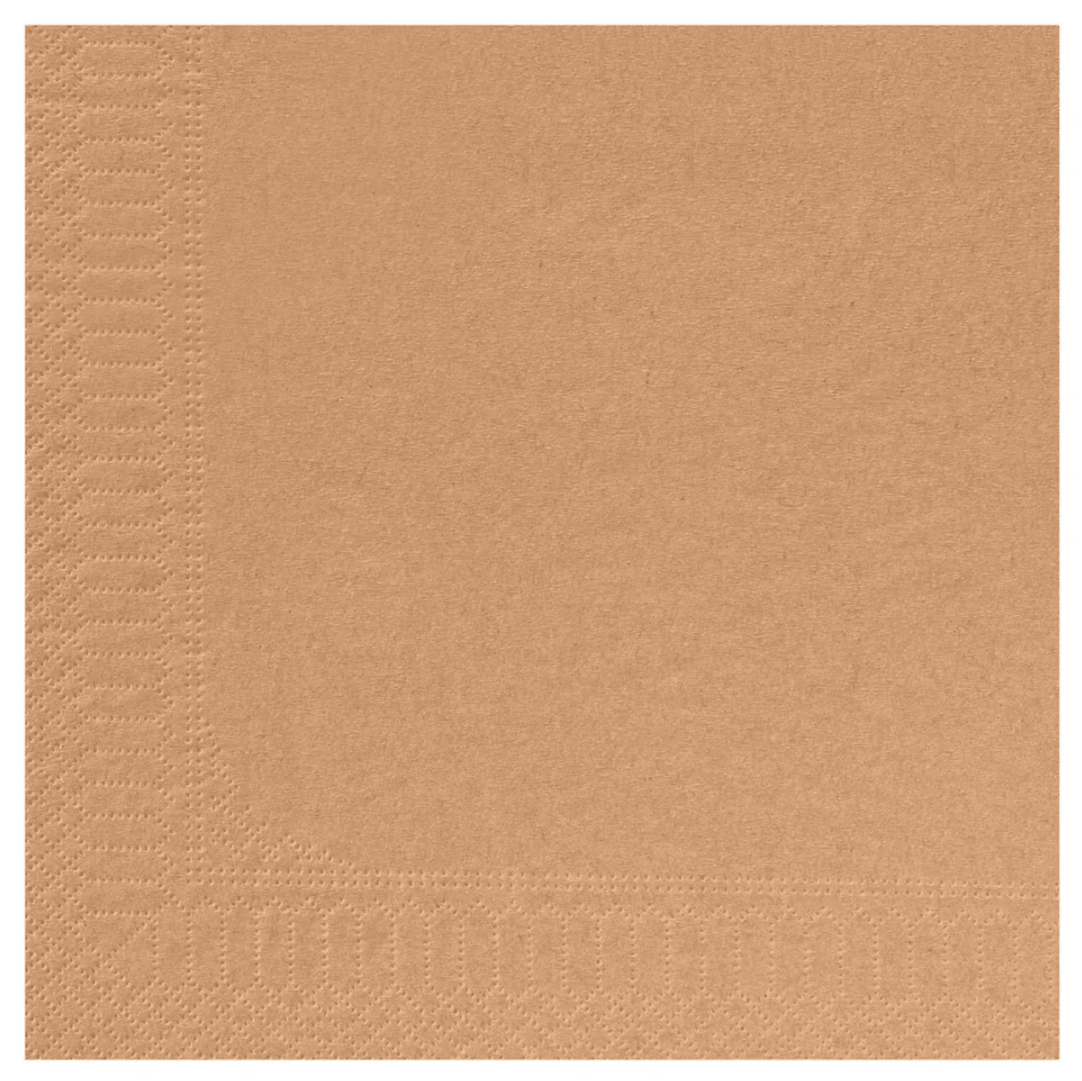 SERVIETTES OUATE ETHIC KRAFT | 2 PLIS | 39x39CM