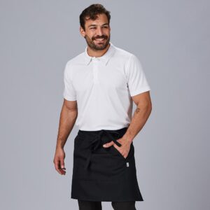 TABLIER SANS BAVETTE AVEC POCHES | NOIR