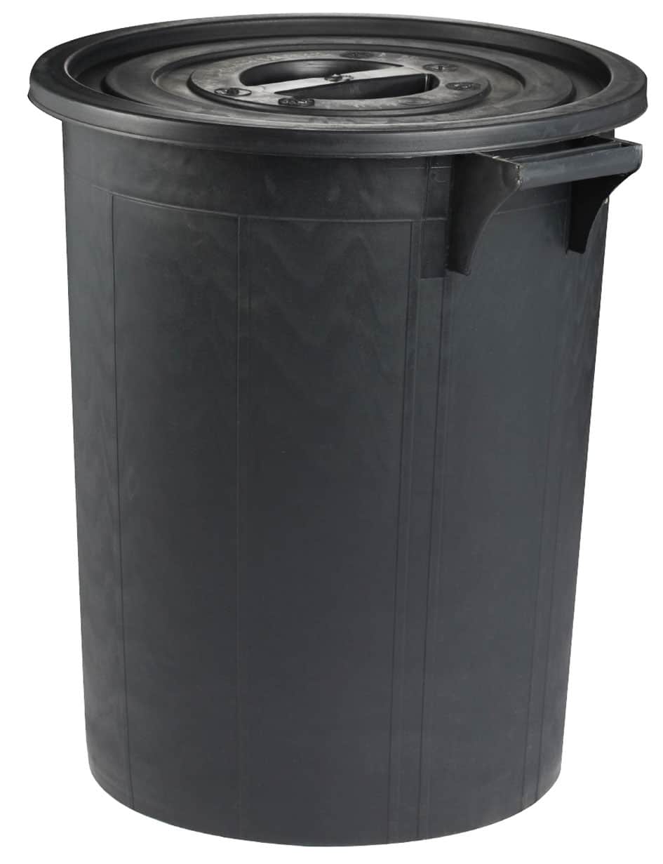 POUBELLE IMMEUBLE 100L PE | AVEC ET SANS COUVERCLE