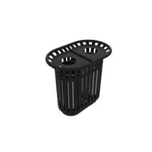 POUBELLE TULIPE | GRIS MANGANESE | 2x40L
