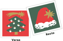 SERVIETTE OUATE 2 PLIS | NOEL MAGIQUE | 33x33CM