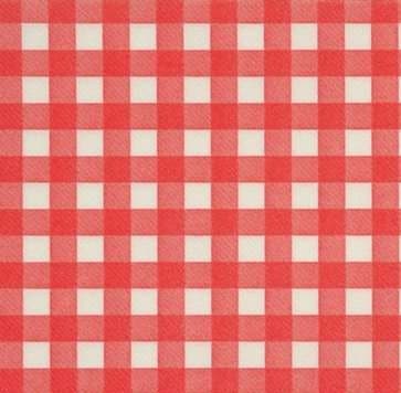 SERVIETTE CELISOFT CHAMPETRE ROUGE 40x40 CM