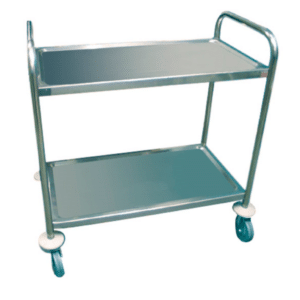 CHARIOT DE SERVICE 2 ETAGERES INOX | ARROW