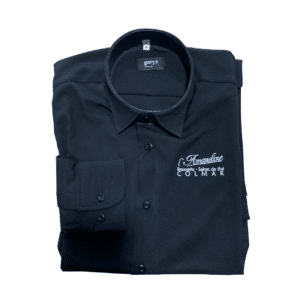 [AMANDINE] CHEMISE SLIM FIT GABRIEL | HOMME | NOIR