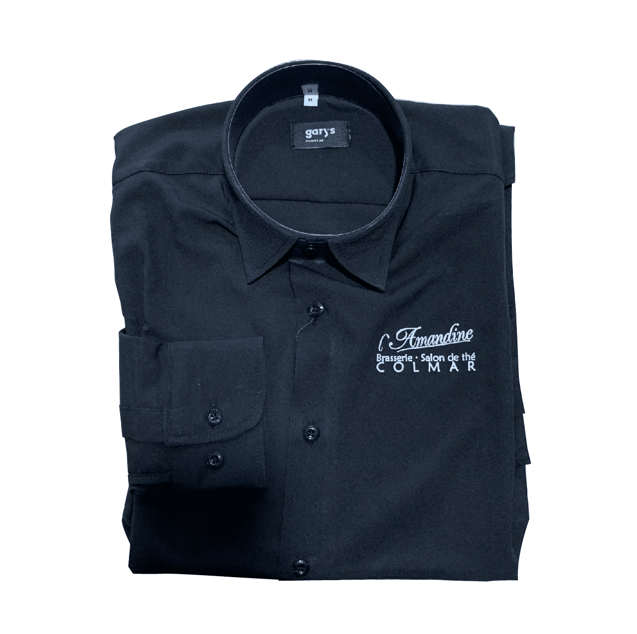 [AMANDINE] CHEMISE SLIM FIT GABRIEL | HOMME | NOIR