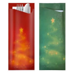POCHETTES COUVERTS SERVIETTE 3P | XMAS | 84x190MM