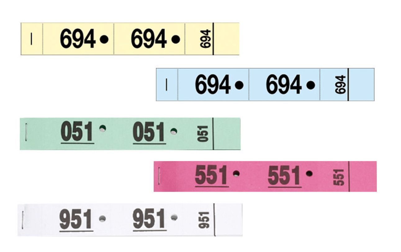 TICKETS DE VESTIAIRES | 20x3CM