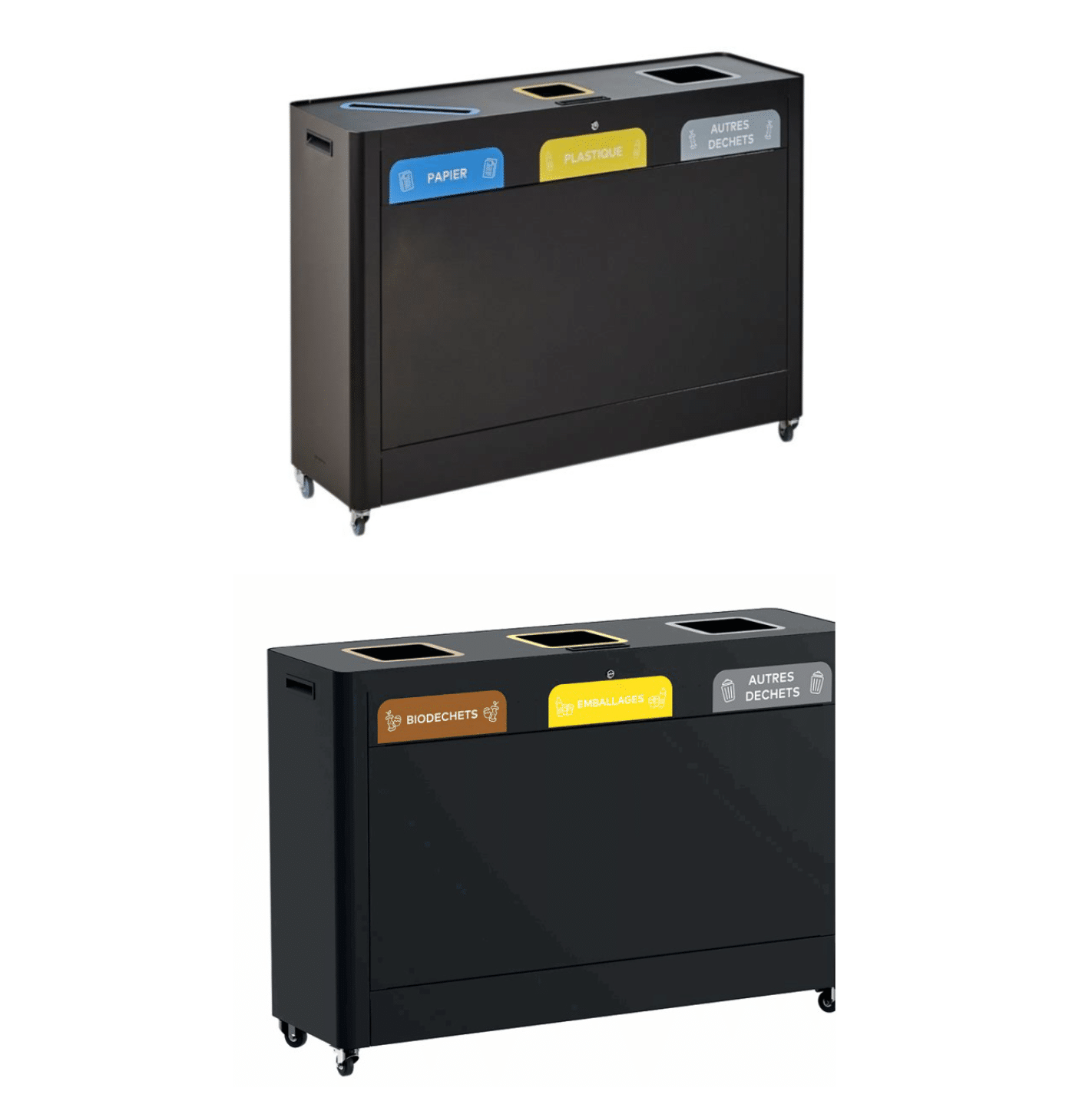 MEUBLE DE TRI SELECTIF 3 FLUX | TRIMOUV | 3x60L