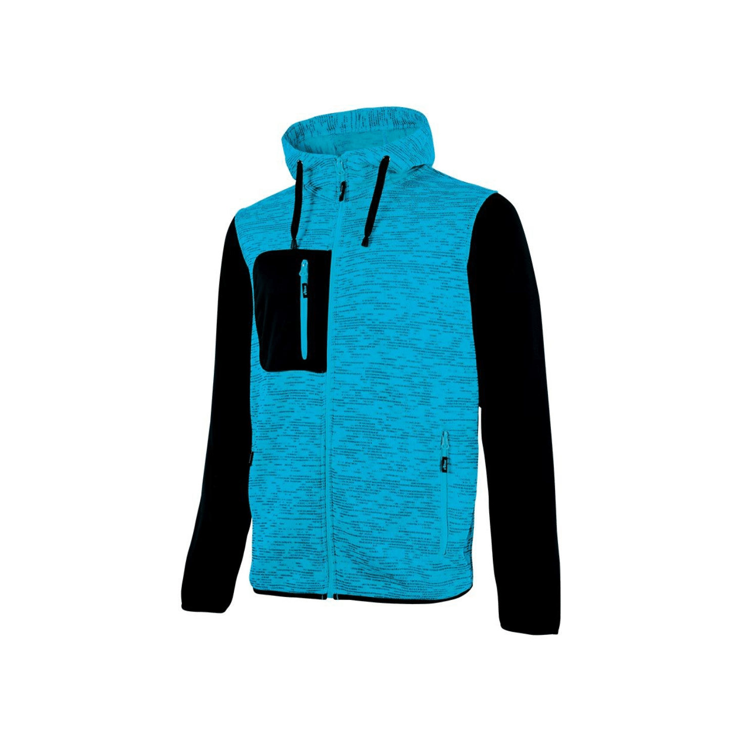 GILET SWEAT RAINBOW | BLEU FLUO