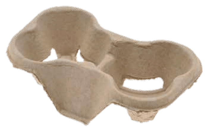 PLATEAU PORTE GOBELETS EN CARTON | 2 GOBELETS